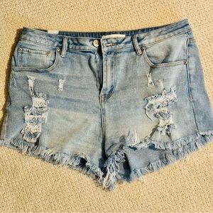 Almost Famous Distressed Denim Women Shorts